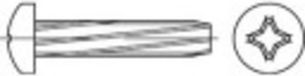 TOOLCRAFT M6 x 16 mm Phillips Drive Self-Tapping Screws, Galvanized Steel, 500 Pieces