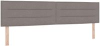 vidaXL LED Hoofdbord Taupe Stof