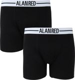 Alan Red Boxershorts Zwart 2Pack - Maat M