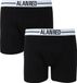 Alan Red Boxershorts Zwart 2Pack - Maat M