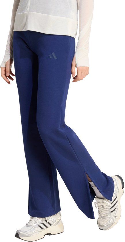 Adidas Sportswear Soft Lux Flared Broek Dames Blauw