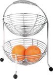 APS Fruit Etagère Verchroomd | 2 Etages