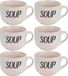 Cosy&Trendy 6x Creme soepbekers van aardewerk 11 cm 510 ml