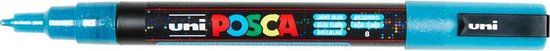 Posca PC-3M Glitter Light Blue Paint Marker