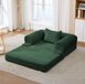 OKWISH Canapé-lit 120 x 85 x 65 cm - Vert