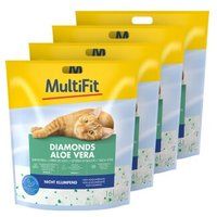 MultiFit Diamonds Aloë Vera silicaat kattenbakvulling 4x16 l