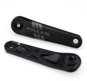 Praxis crankstel E-bike type 2 aluminium Isis 155mm zwart