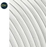 EDM Kabel C01 2 x 0,75 mm Blanc Textile 5 m