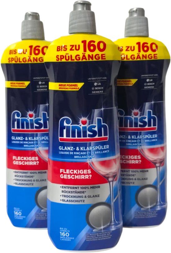 Finish Glansspoelmiddel Shine & Protect 3x 800 ml