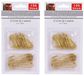 Koopman International 600x pièces d'attaches pour boules de Noël/attaches pour sapin de Noël or 3,8 - 6 cm