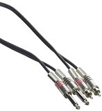 Stagg Dubbele kabel (telefoonstekker/RCA-stekker, 6 m)