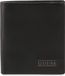 GUESS Leren Portemonnee New Boston Small Billfold Coin Wallet Black Zwart