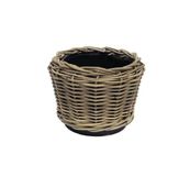 beck ag Het Mandenhuys Drypot Bloemenmand Rond Beige