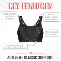 Shock Absorber Active D+ Classic Sportbeha - 80G - Wit