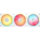 CORSAIR iCUE LINK LX360-R Unified Frame RGB PWM Reverse-ventilateur – Blanc