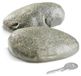 Sleutelsteen - Pierre de dissimulation avec compartiment secret - Polyresin - 10,5 x 7 x 3,5 cm - 2 pièces - Gris