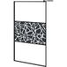 Maison Exclusive - Paroi de douche 115x195 cm verre ESG avec design de pierre noir