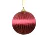 Decoris boule de Noël 7,5 cm polypropylène rose 1 pièce
