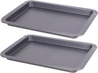 Plaque de cuisson - 2 pièces - universel - 33 x 23 cm - Noir