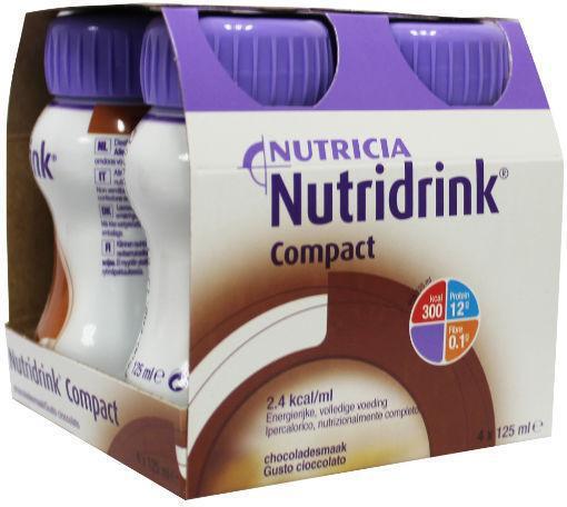 Nutridrink Compact Chocolade 4x125ml