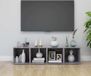 Prolenta Maison Exclusive - TV-kastjes, 4 stuks, betonkleur, 37x35x37 cm, gemaakt van houtvezel