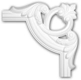 Profhome Decor Profhome Hoekstuk 152285 Sierelement Wit Klassiek