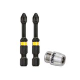 Dewalt DT70536T-QZ Impact Torsie 2 X Ph2 57mm en Magnetische Screwlock Sleeve