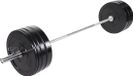 Gorilla Sports Olympische Halterset 140 kg - Zwart