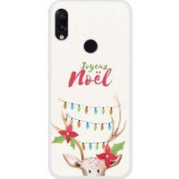 Rendier Siliconen Hoesje Compatibel met Xiaomi Redmi Note 7, Xiaomi Redmi Note 7 Pro Lichtgevend Rendier