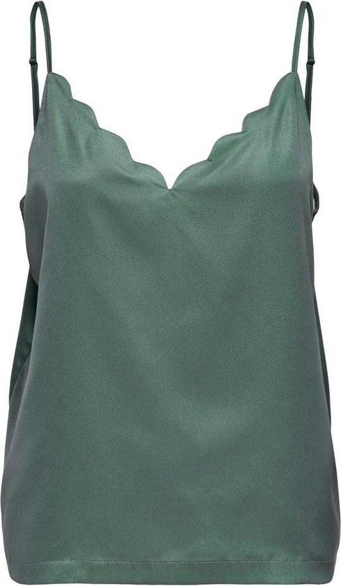 ONLY Debbie Dames Top - Groen - Maat S - Dames