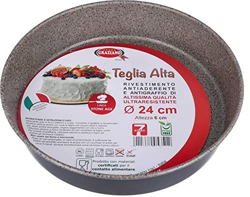 Graziano Ronde bakvorm - 24 cm - Anti-aanbaklaag - PFOA-vrij