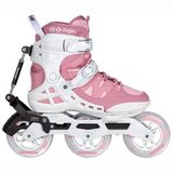 Powerslide Phuzion Argon Syncro 110 Inline Skates Wit, Roze EU 39