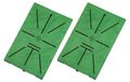 Tapis de jeu de golf avec gazon remplaçable pour entraînement de swing
