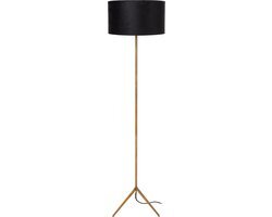 Lucide TONDO - Vloerlamp - Ø 38 cm - 1xE27 - Mat Goud / Messing