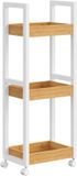 Songmics Badkamerrek Inverness | 30 x 20 x 80 cm | Wit