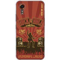 Samsung Galaxy XCover 7 Rock and roll bedrukt siliconen hoesje
