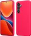 kwmobile telefoonhoesje geschikt voor Samsung Galaxy S24 - Hoesje met siliconen coating - Smartphone case in neon roze