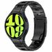 Samsung Titanium band met aansluitknop - Zwart - Galaxy Watch 4 Classic - 42mm & 46mm