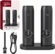 Bol Set de moulins à poivre électriques rechargeables avec fonction automatique et éclairage LED