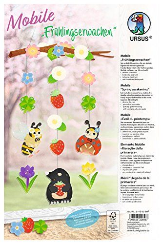 Ursus Panda Ursus 21450099F Knutselset voor mobiel, lenteontwaken