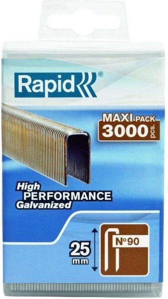 Rapid 5000124 nietjes type 90 - 25 mm - 3 stuks