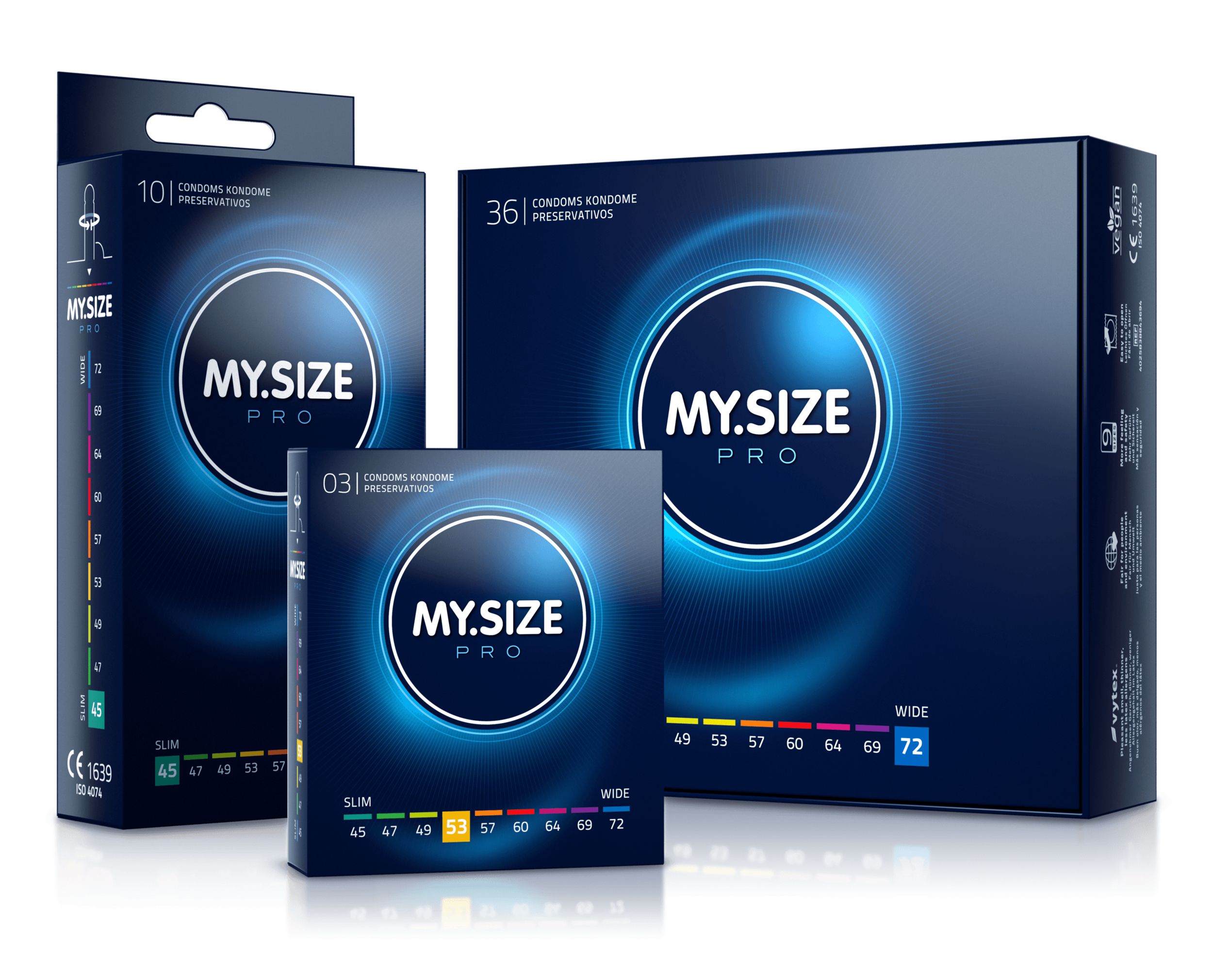 MY.SIZE Pro Condoms - 45mm - 36 Pieces