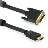 HDSupply HC031-10 High Quality Standard Speed HDMI/DVI-kabel Single Link met Ferrite HDMI-A mannelijk (19-pins) naar DVI-D-stekker (18+1-pin) 2-voudig afgeschermd vergulde contacten, 10,0m, zwart