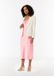 Comma Slipdress Manches longues Col rond Uni Satin Rose 46