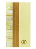 Pracht Creatives Hobby 7073-20095 Versierwasplaten mix lichtgeel/goud, 3 halve wasplaten ca. 200 x 50 x 0,5 mm, wasstrips en speciale tekens, voor het modelleren en versieren van kaarsen