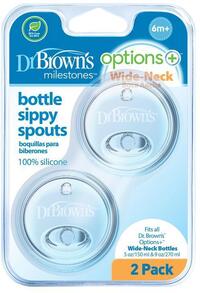 Dr Brown's Options+ sippy spout brede halsfles 2st