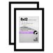 Americanflat 8x12 fotolijst met gepolijst plexiglas - Set van 2 - Zwart