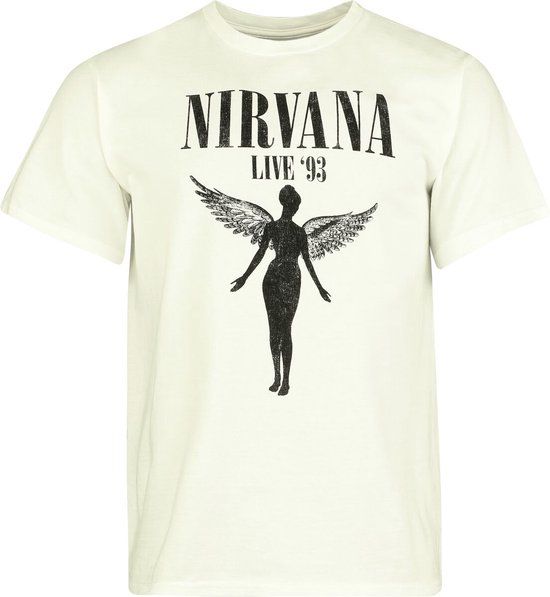 Nirvana Nirvana Live '93 Heren T-shirt - wit - XL