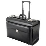 Alassio 92301 - pilotenkoffer SILVANA, van imitatieleer, ca. 48 x 39,5 x 23 cm, zwart