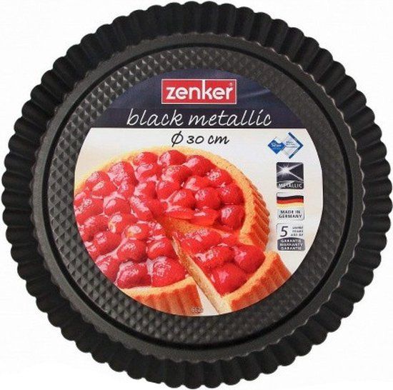 Zenker Taartvorm - 30cm - Zwart - Metaal
